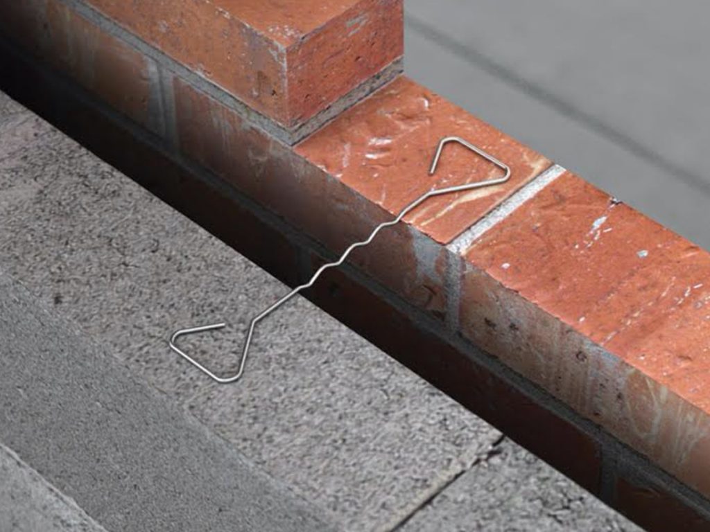 steel to masonry ties